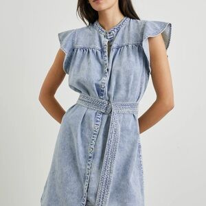 Rails Light Blue Denim Mini Dress